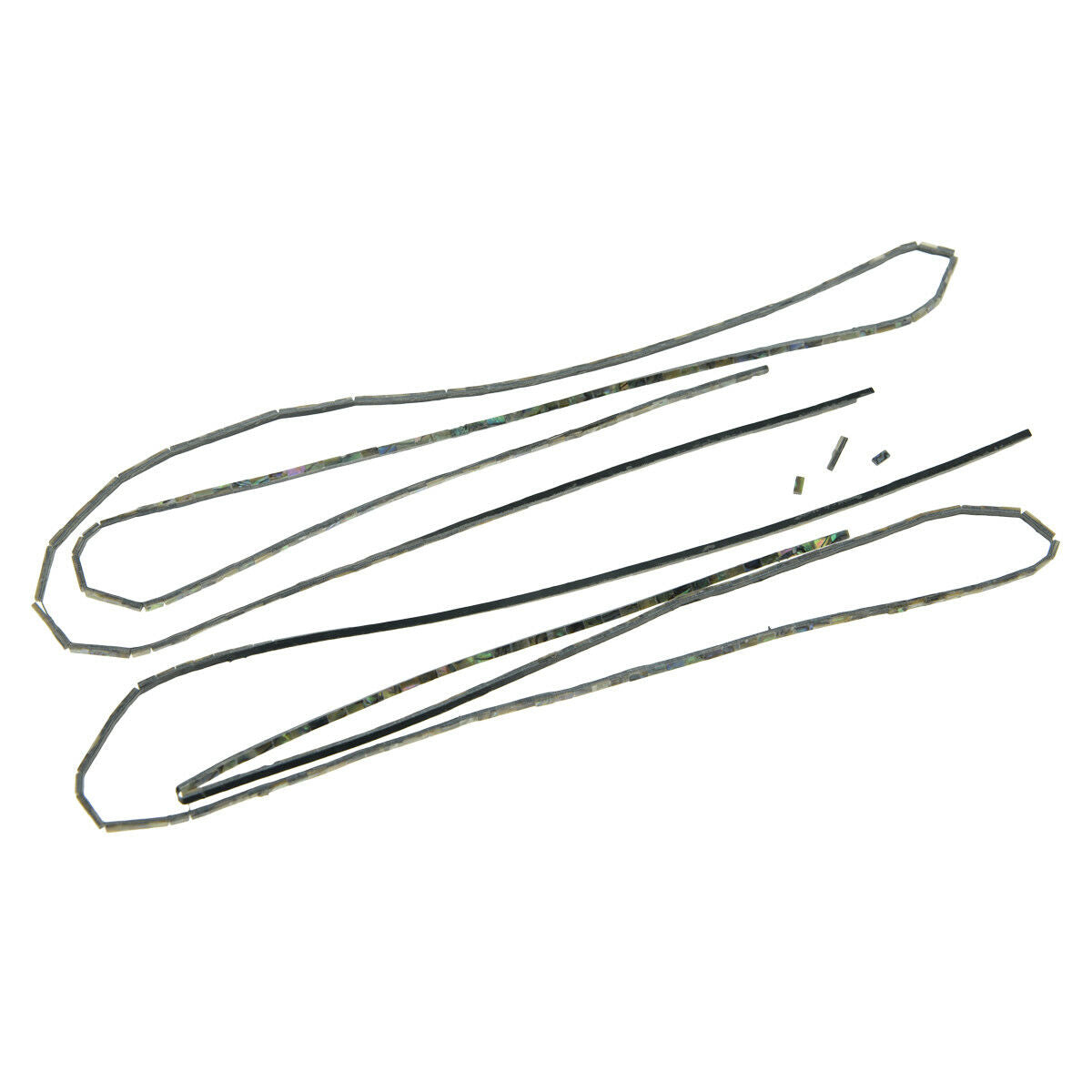 2-Pack Real Paua Abalone Shell Guitar Ukulele  Binding Purfling Strips 800*2*1.5