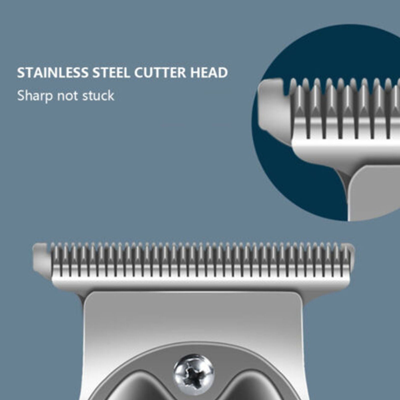 Hair Clipper All Metal Men Electric Cordless Hair Trimmer 0mm T Blade