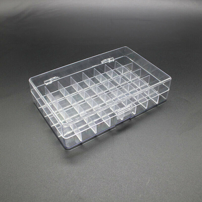 1pcs 40 Grids Transparent Acrylic Finger Sponge Daubers Storage BoxBDAU