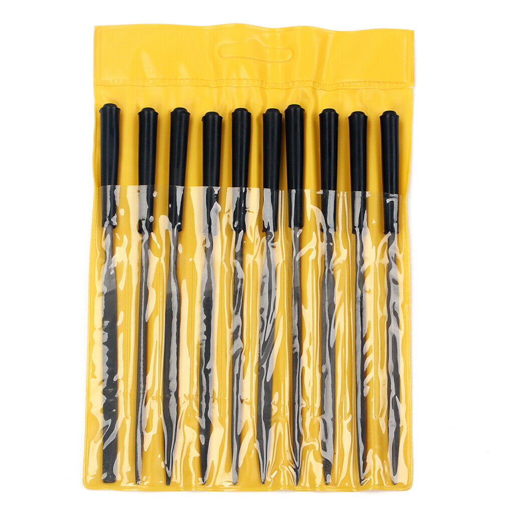 10pcs Needle Nut Fret Board Pin File Slot Filing Guitar Repair Luthier Tool