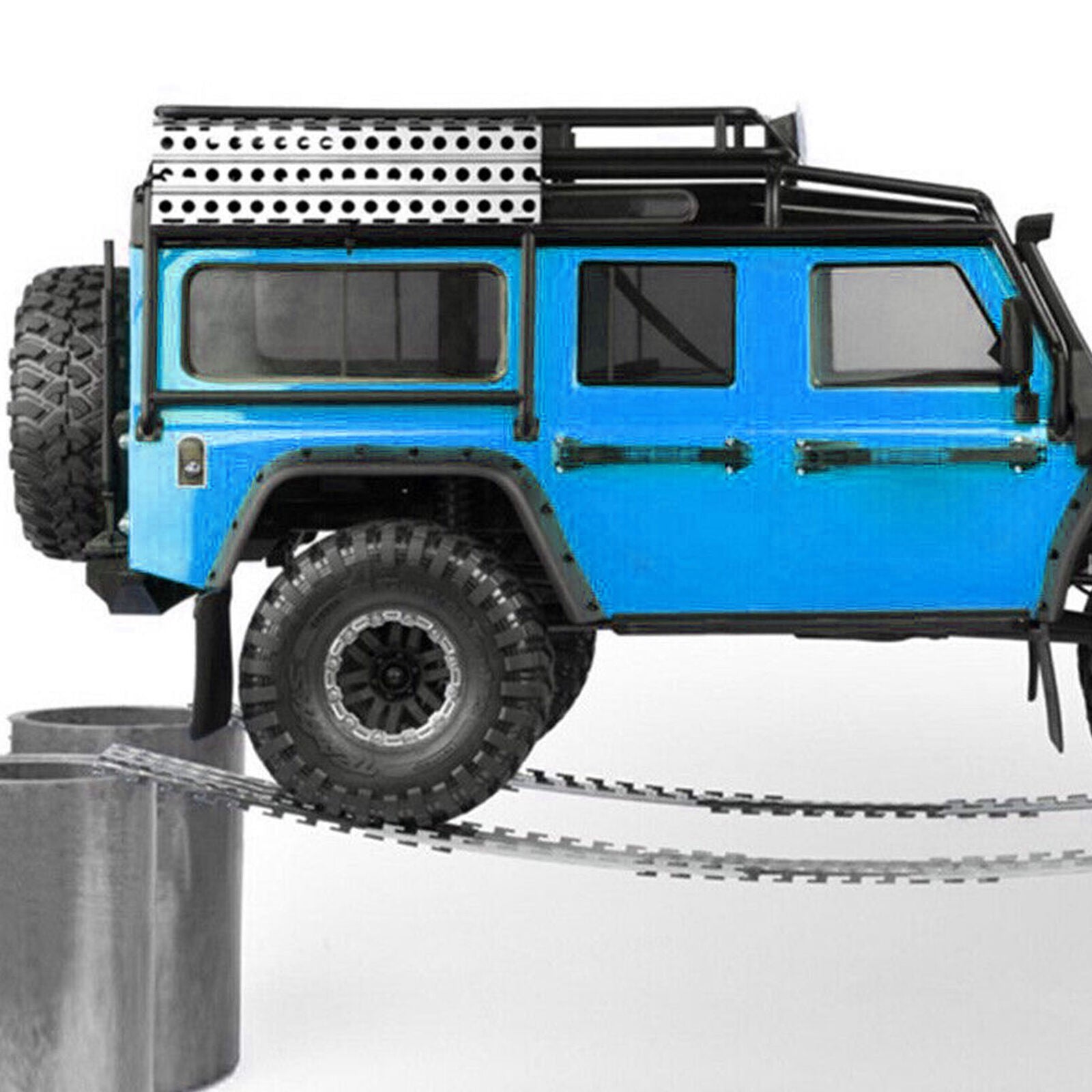 For Axial SCX10 TRX-4 D90 1/10 RC Crawler 2Pcs Stainless Steel Sand Ladder Board