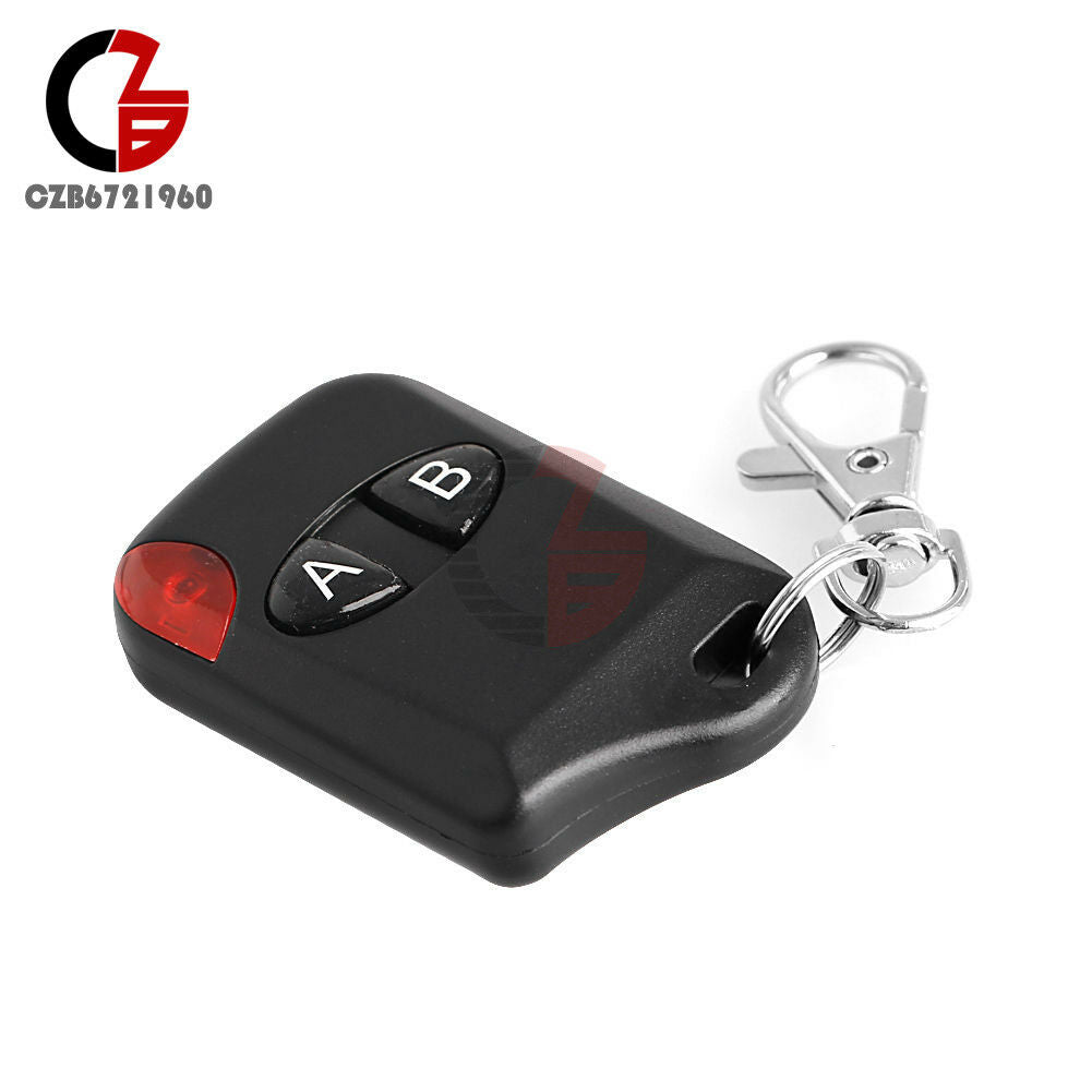 2 Button RF Wireless Remote Control Transmitter Garage Door DC12V 433MHz New