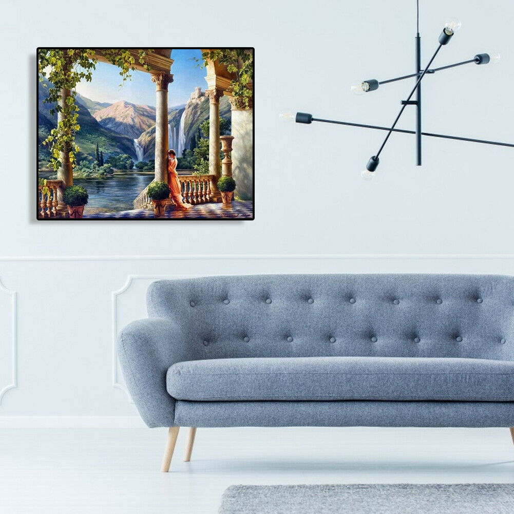 Painting By Numbers Kit DIY Manor Goddess Canvas Oil Art Picture Home Decor @