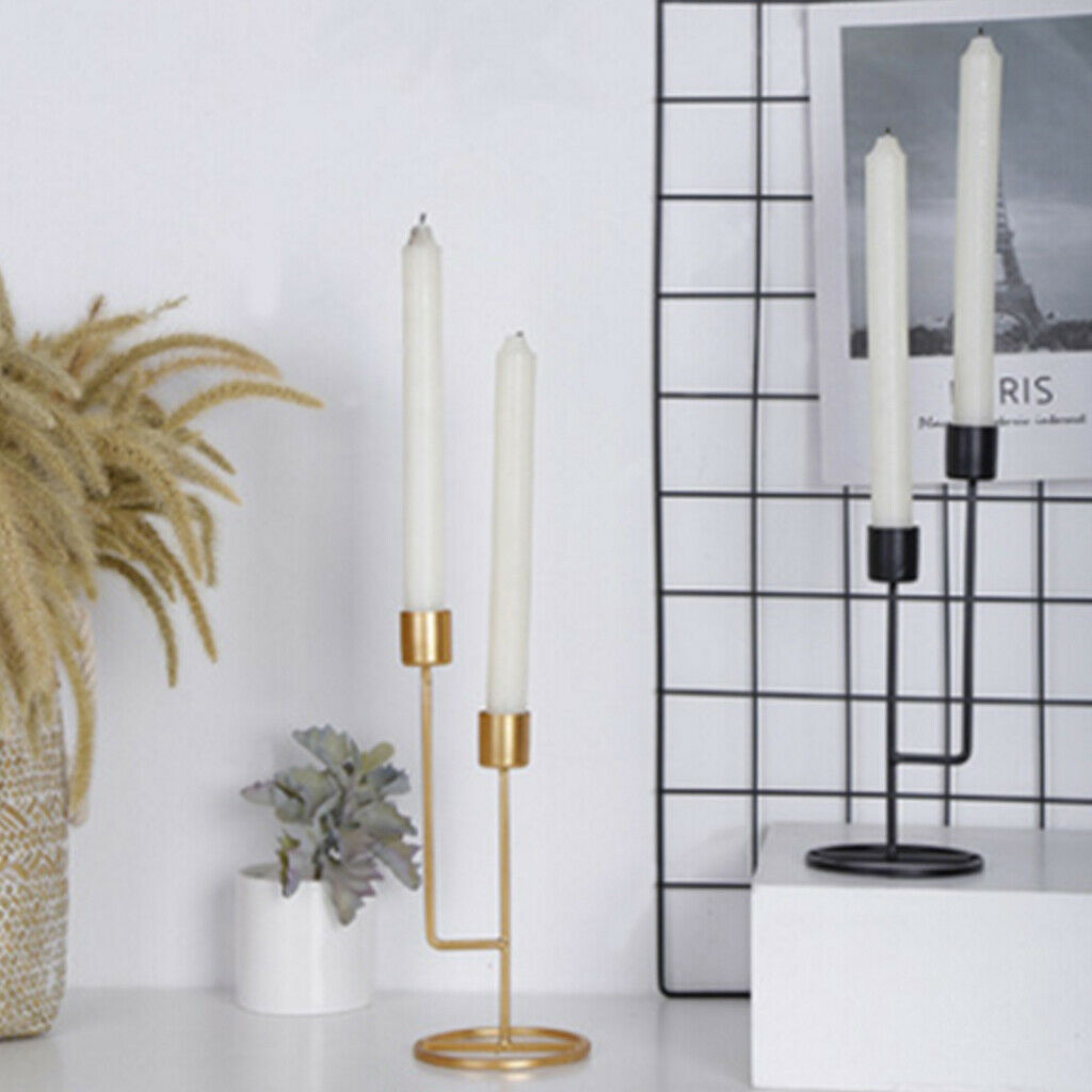 Metal Candleholder Modern Decorative Candle Holder Centerpieces Dining Table