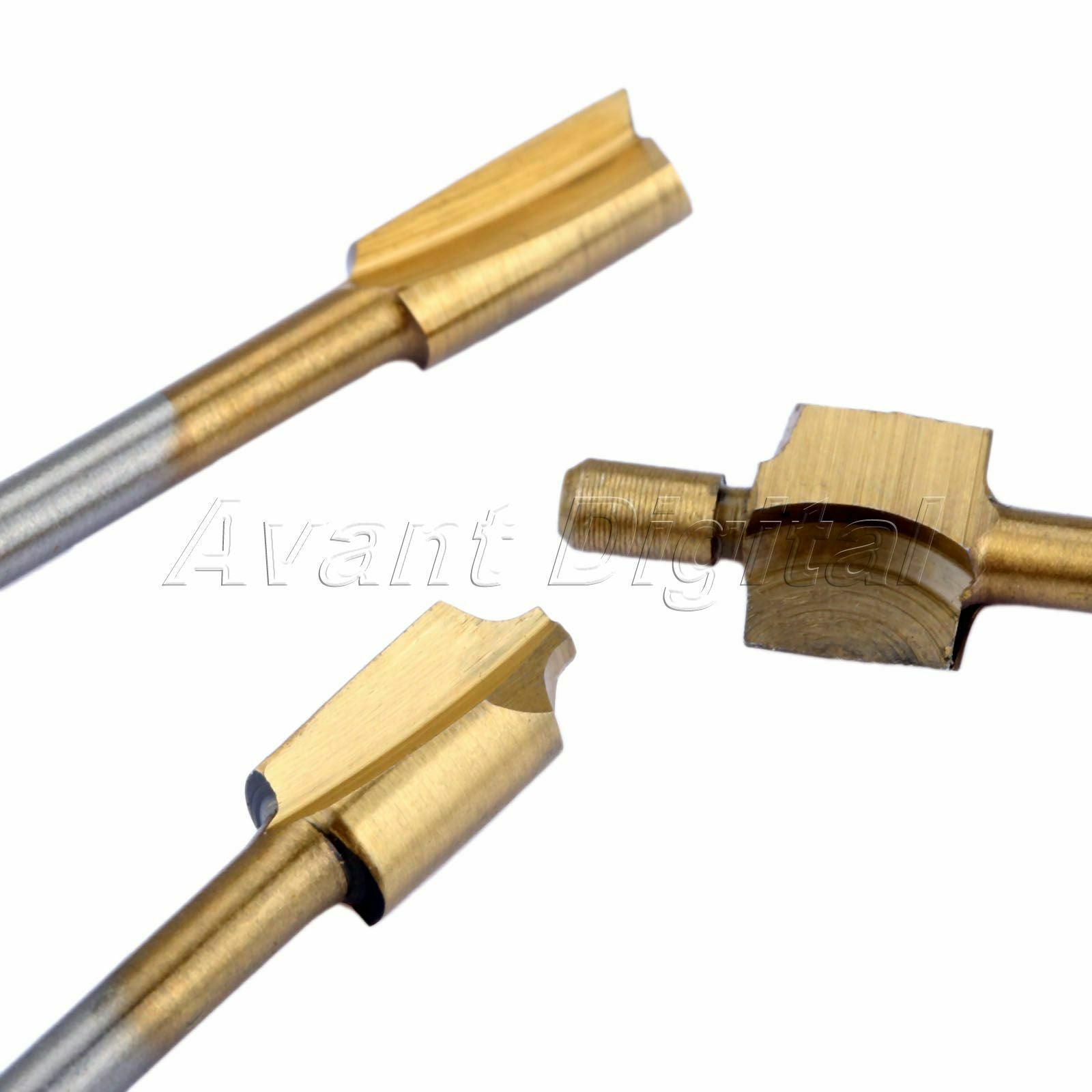 3.175mm Shank Trimmer Milling Cutters Router Bits Grinder Rotary Tool With Case