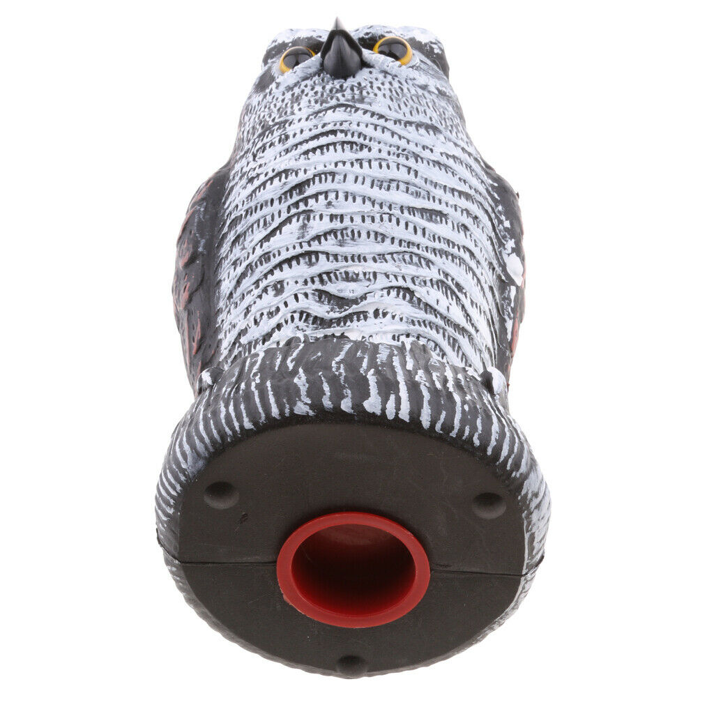 2Pcs Large Cute Realistic Owl Decoy Statue Yard Lawn Garden Scarecrow Scarer