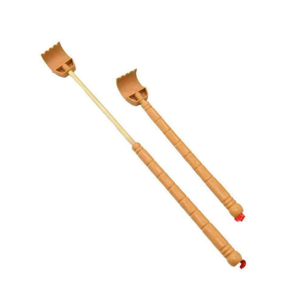 Bamboo Back Scratcher Massage Roll Aid Stick Body Itch Scratching Wooden K4A7