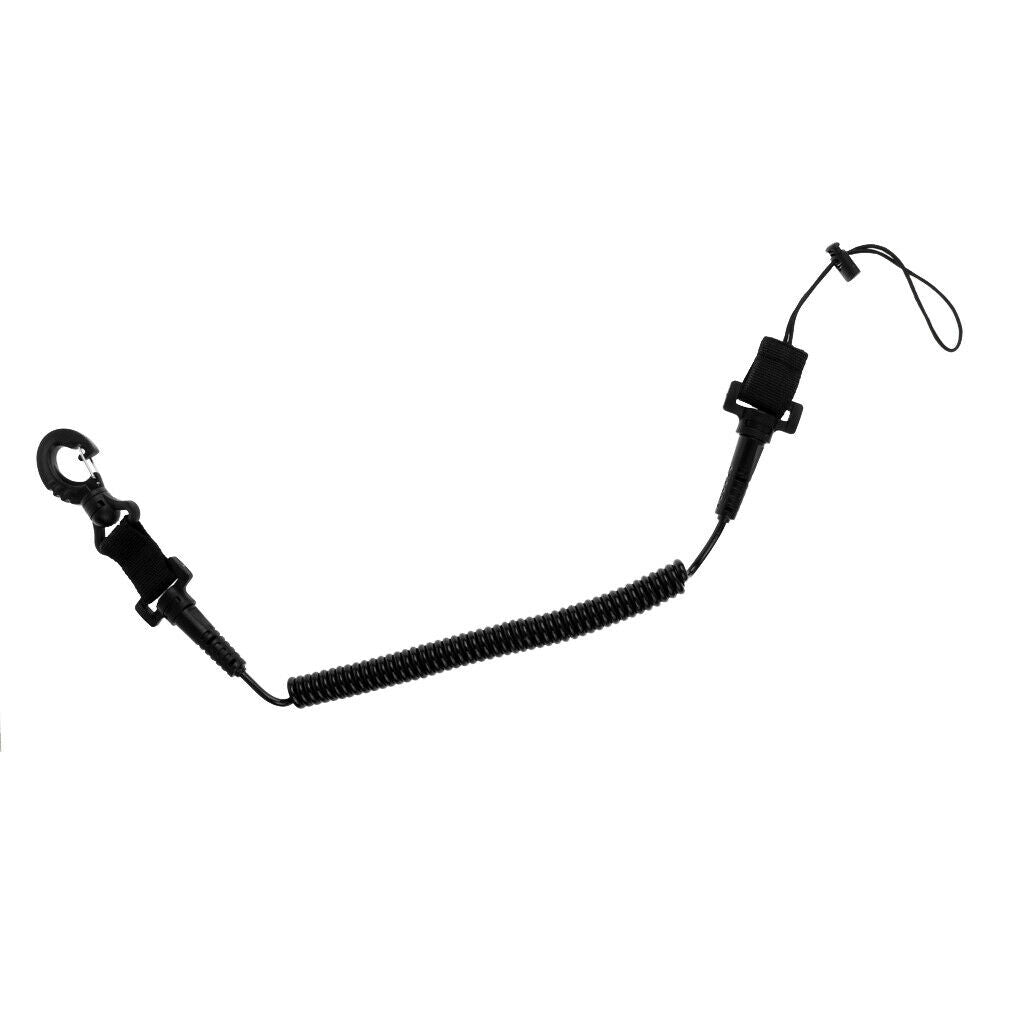 prettyia Scuba Diver Coil Lanyard for Dive Torch Camera Diving Accessory