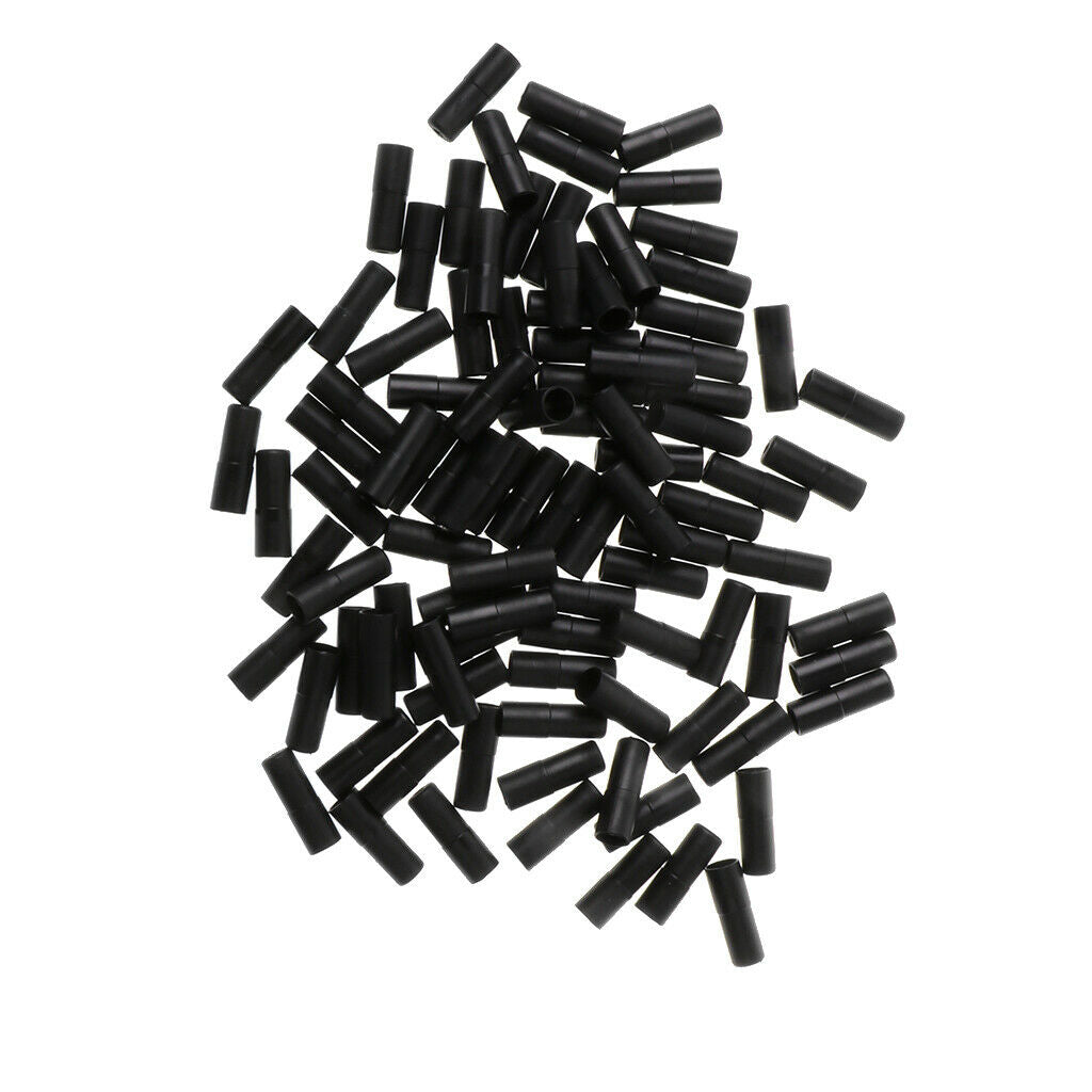 100 lot Plastic Bicycle Brake Line End Caps Brake Housing End Caps Black