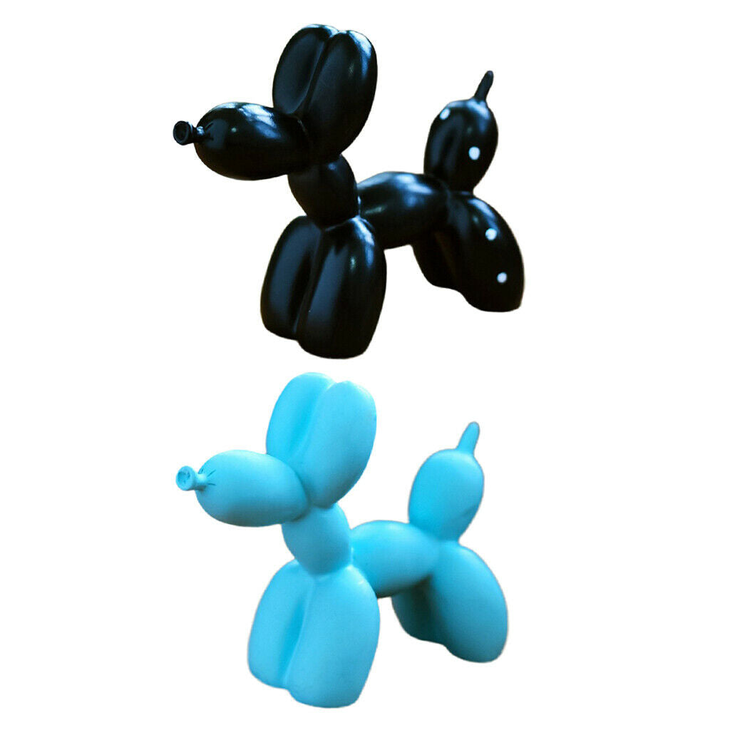 2pcs Balloon Dog Ornament Shinning Collectable Sculpture Gifts For Child