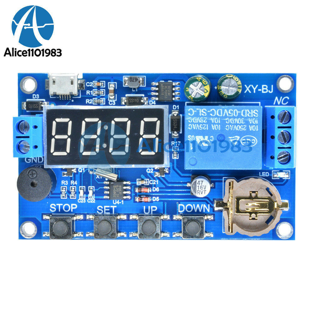 Real-time Relay Module Timing Switch Control Synchronization Delay Timer
