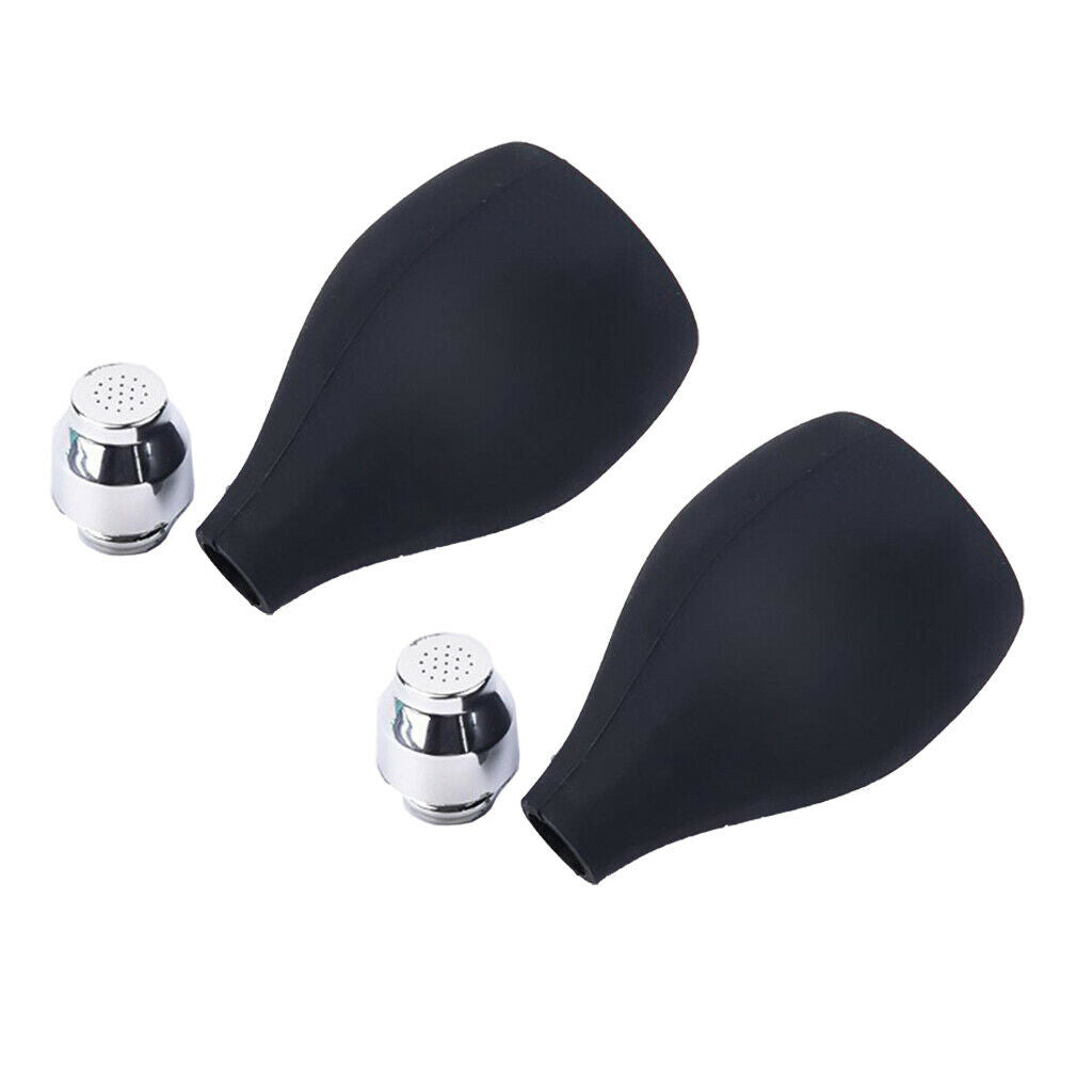2pcs Silicone Talc Powder Blower Salon Powder Spray Bottle Haircut Styling