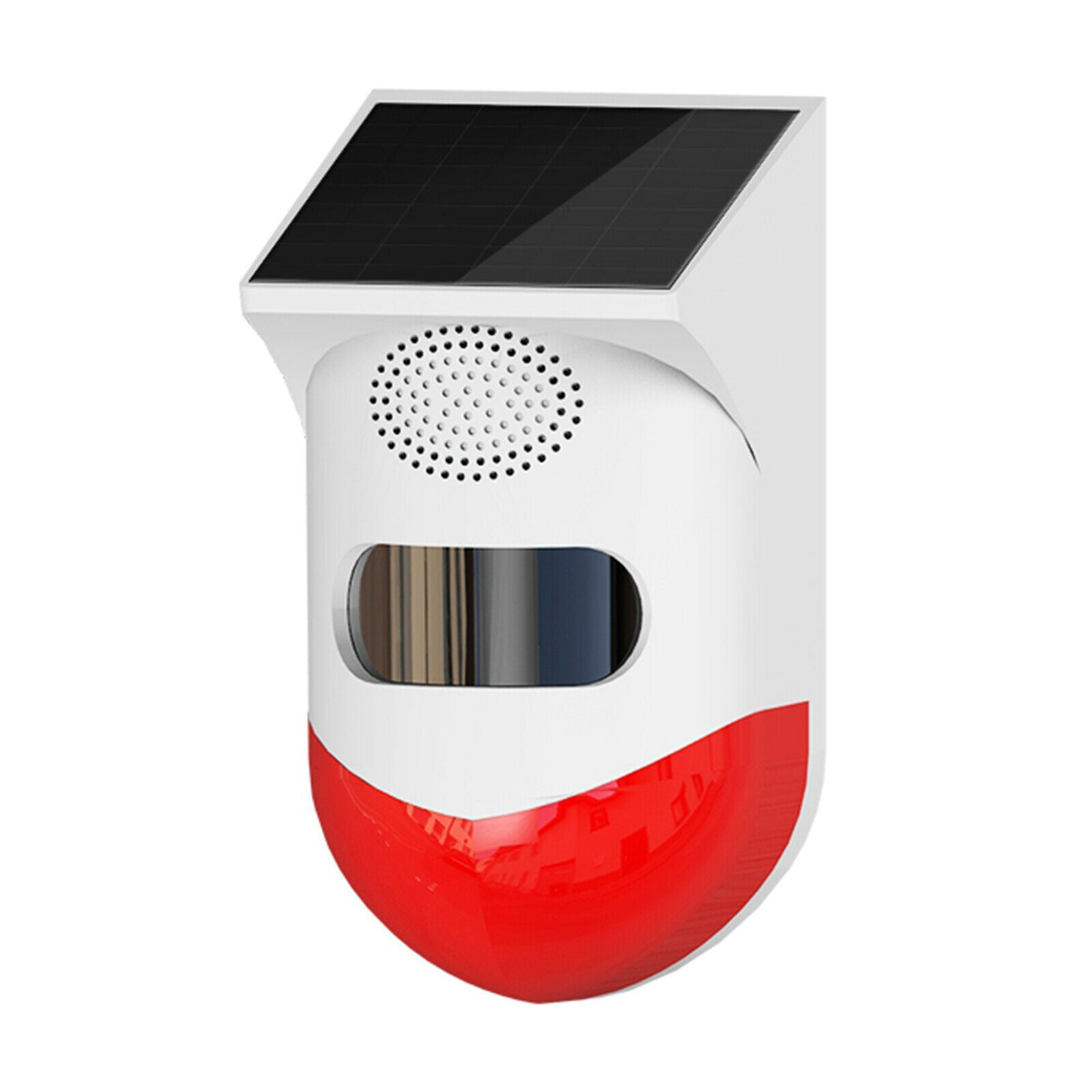 WiFi Solar Strobe Light 120db Sound Motion Detector System Remote Control