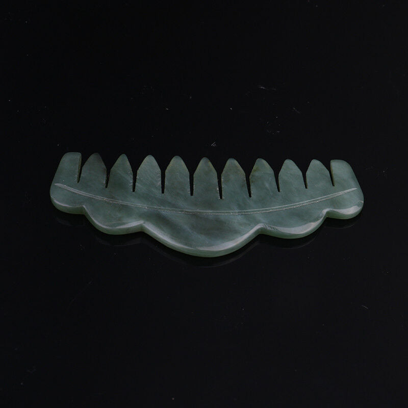 natural stone comb women handmade jade comb shape design massage comb VxJ.l8