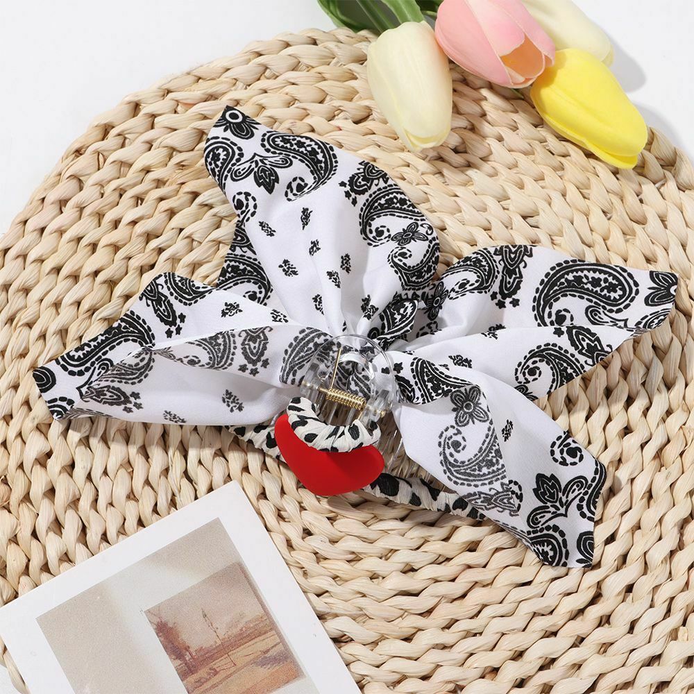 Tools Hairstyle Hair Clips Big Heart Hair Claws Barrettes Chiffon Hairpins