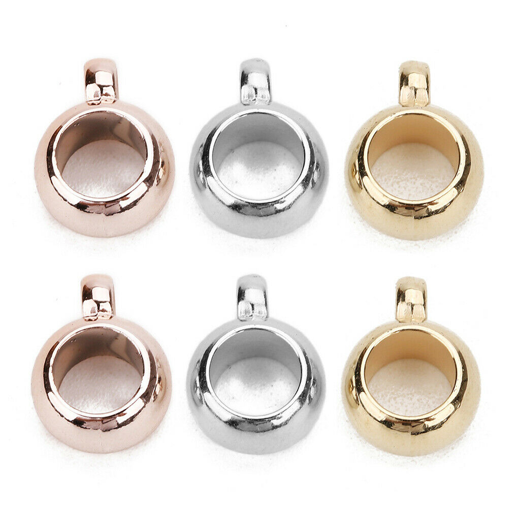 100x Pendant Clasps Connector Bail Beads fit European Charm Bracelet Jewelry