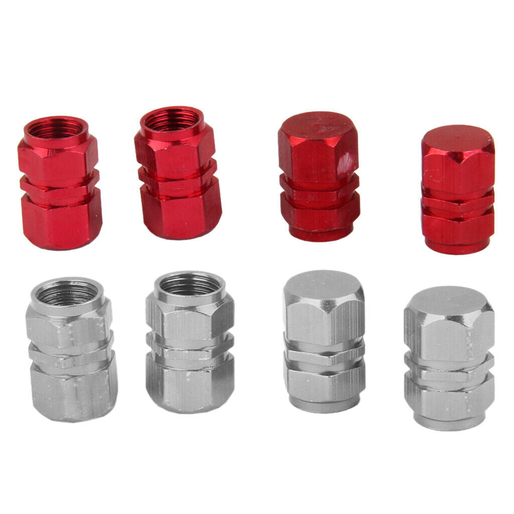 8 X Air Valve Caps - Premium Tire Valve Caps - Elegant And Professional Valve
