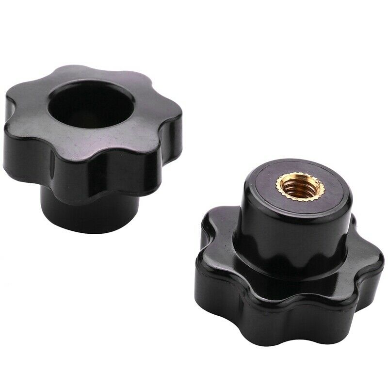 3Pcs M6 Hand Adjusting Nut /Bakelite Star Type Plastic Head Handle Nuts Wood PM3