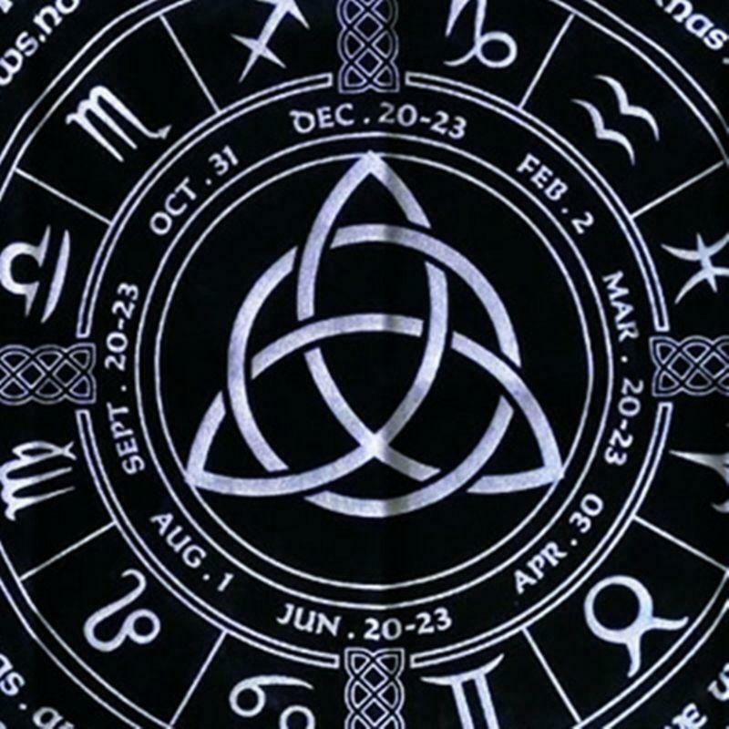 Constellation Tarot Tablecloth Witch Divination Altar Cloth Board Game Card Pad