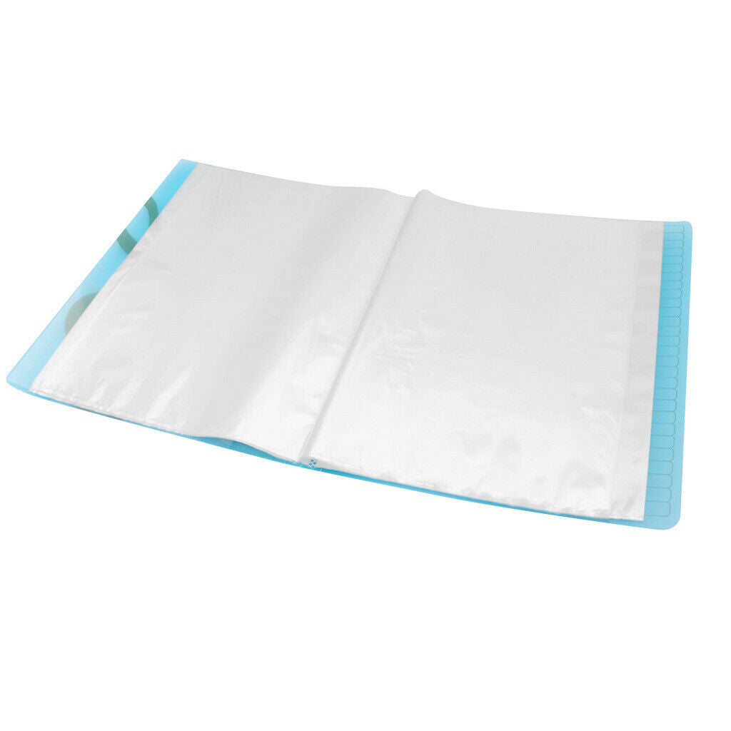 Document Storage Holder  Sheet Folder Paper  PVC Plastic Safer Blue