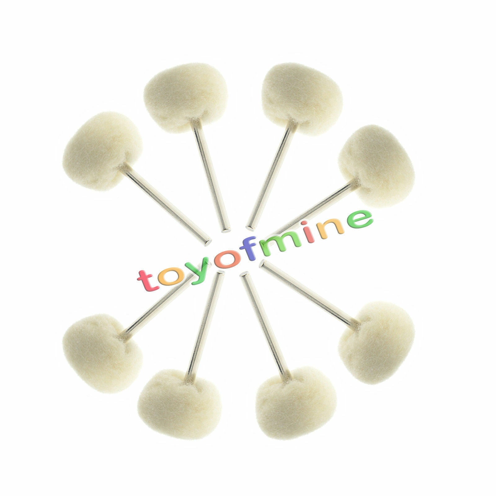 10PC Doux Fin Laine Polir 1 " Polissage Roues Pour Dremel Rotatif Accessoire