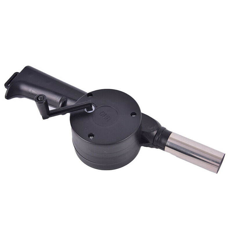 Blower Fire Camping BBQ Air Fan Barbecue Outdoor Cooking Picnic Grill Sta.l8