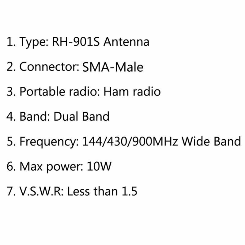 4Pcs RH-901S SMA-Male Dual Band Antenna For WOUXUN Kenwood YAESU Radio BS5 B5
