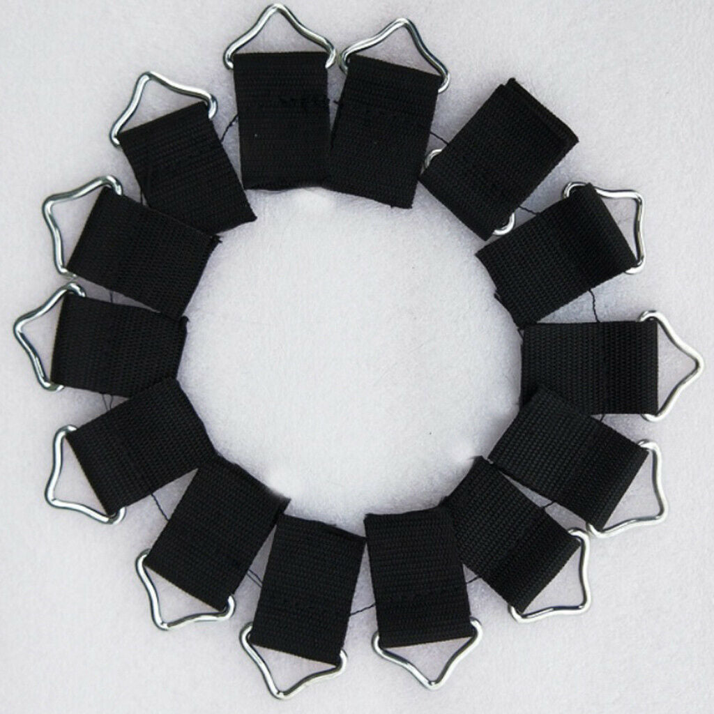 10x Steel Triangle V Rings Buckle Loop Ring V-rings for Trampoline Mat Fix Bags