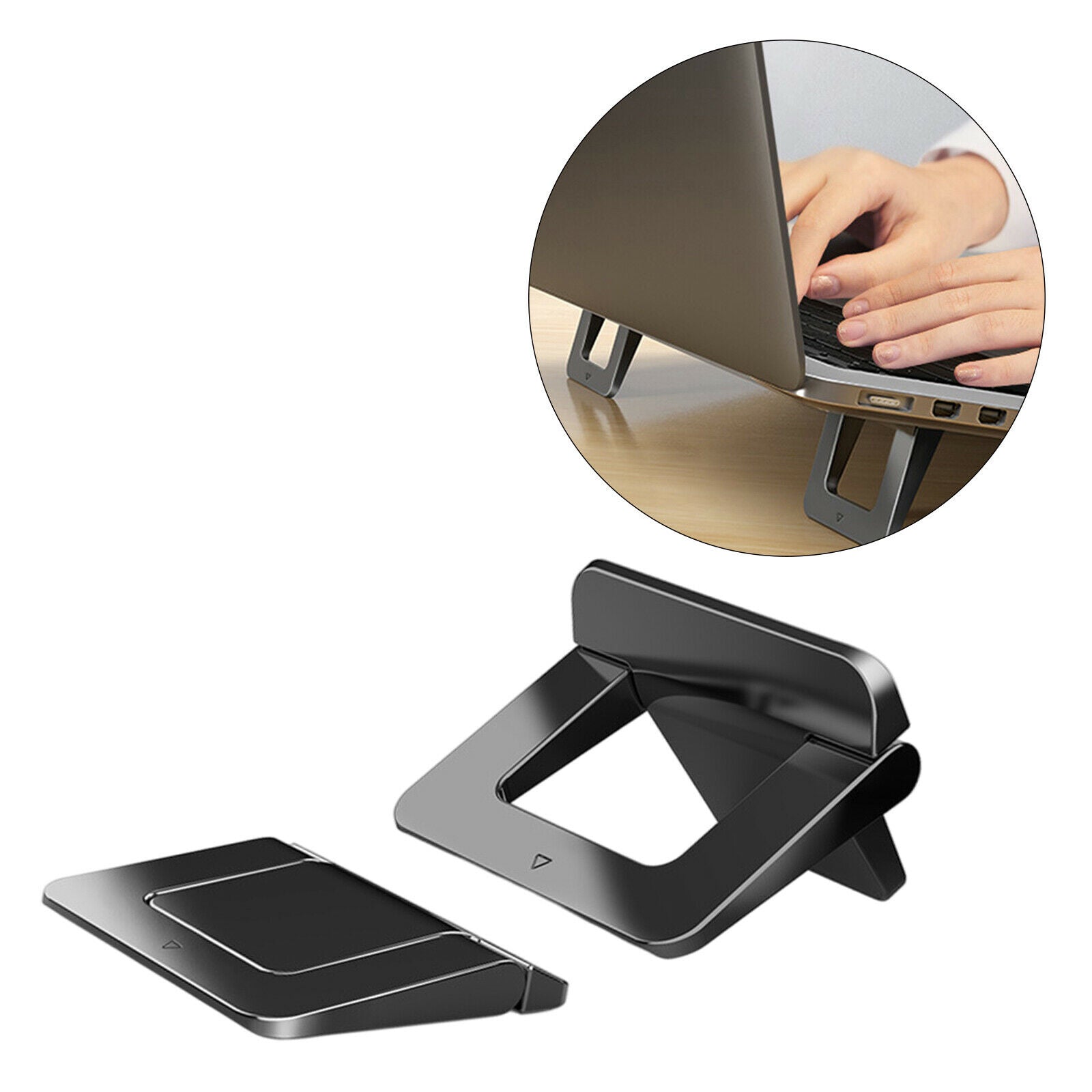 1 Pair Laptop Stand Base Desktop Holder for Laptop Tablets Accessories
