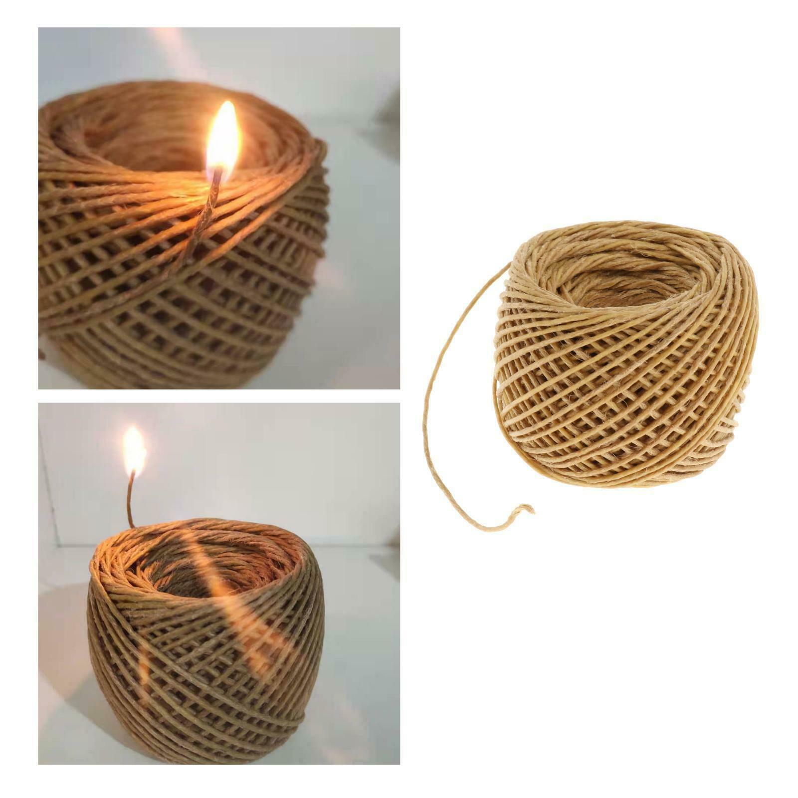 200ft Premium Hempwick Candle   Handmade with Beeswax Coating Craft Rope