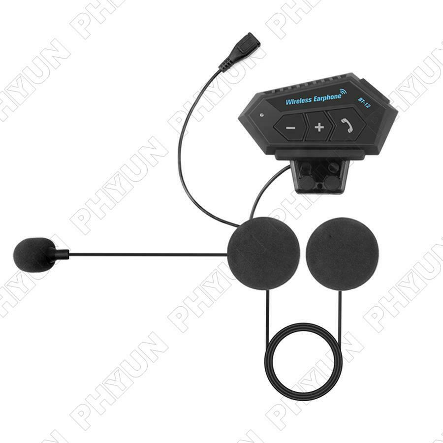 New Motorcycle Helmet Headset Earphone Wireless Bluetooth Headphone Rechargeable