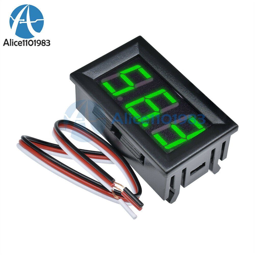 Green LED Panel Meter Mini Digital Voltmeter  DC 0V To 99.9V 0 -99.9V Display