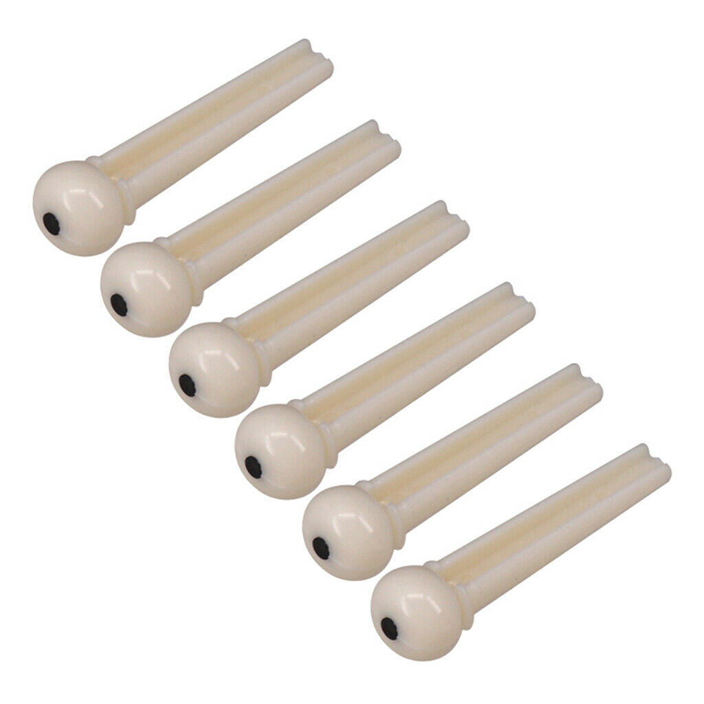 Plastic Guitar Bridge Pins Saddle Nut for Left Handed Acoustic Guitar Parts