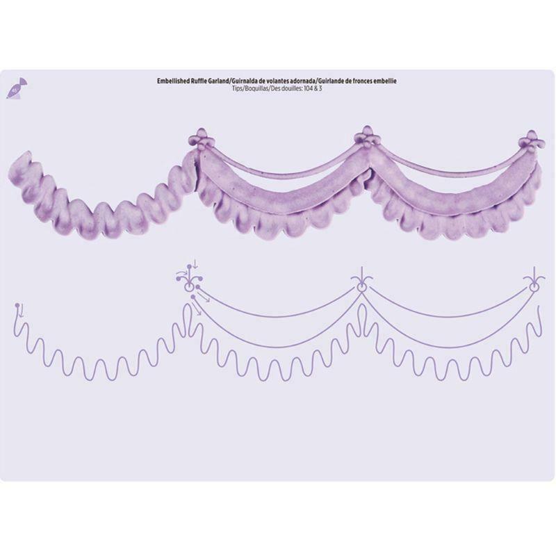 23pcs/set Cake Icing Piping DIY Drawing Board Template Paper Practice Cardboard