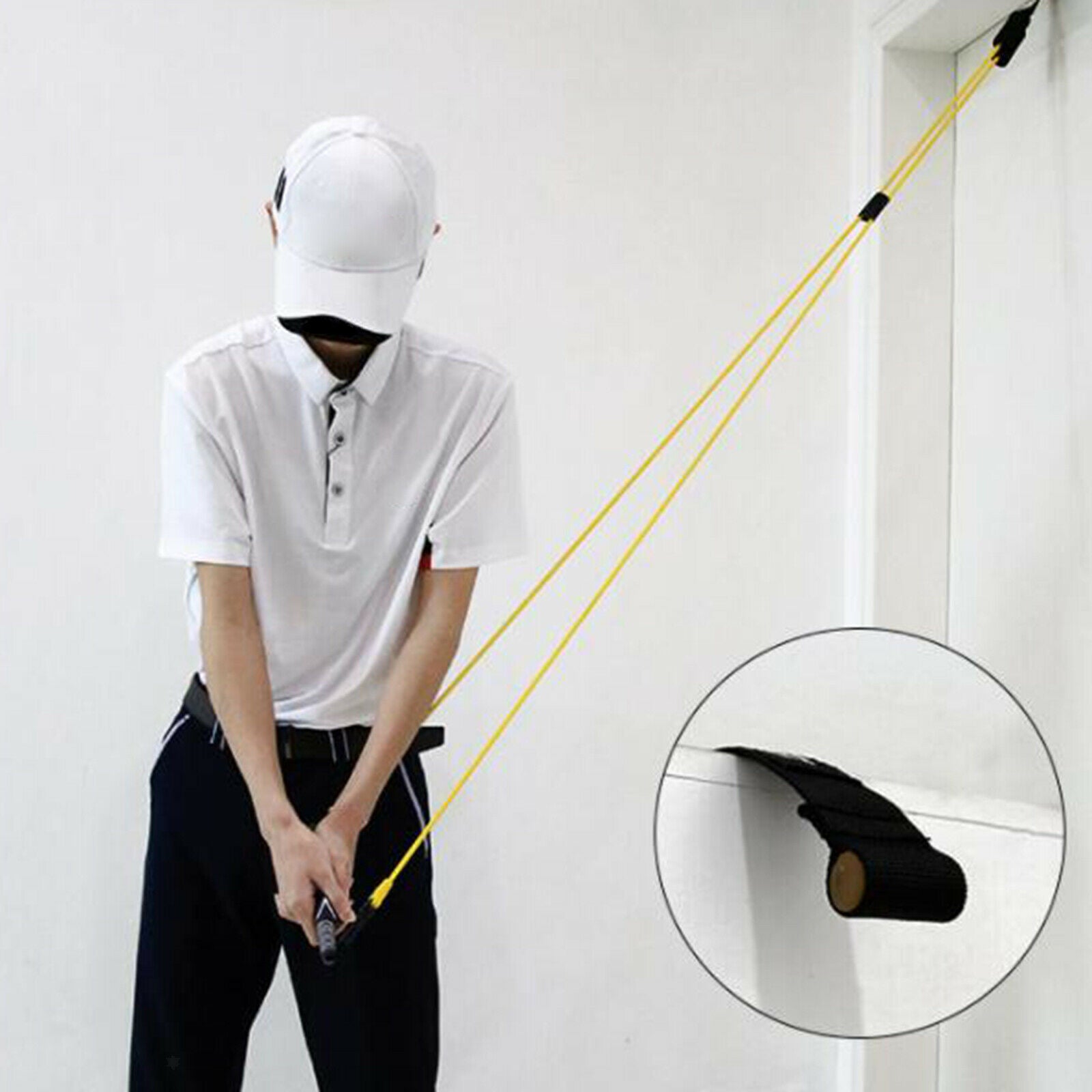 Resistance Bands Exercise Fitness Yoga Workout Gym Sports Golf Training Belt