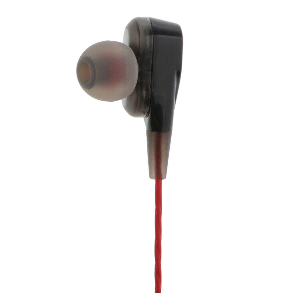 Dual Coil Wired Sports In-Ear Earphones Hands-Free Call Noise-isolating