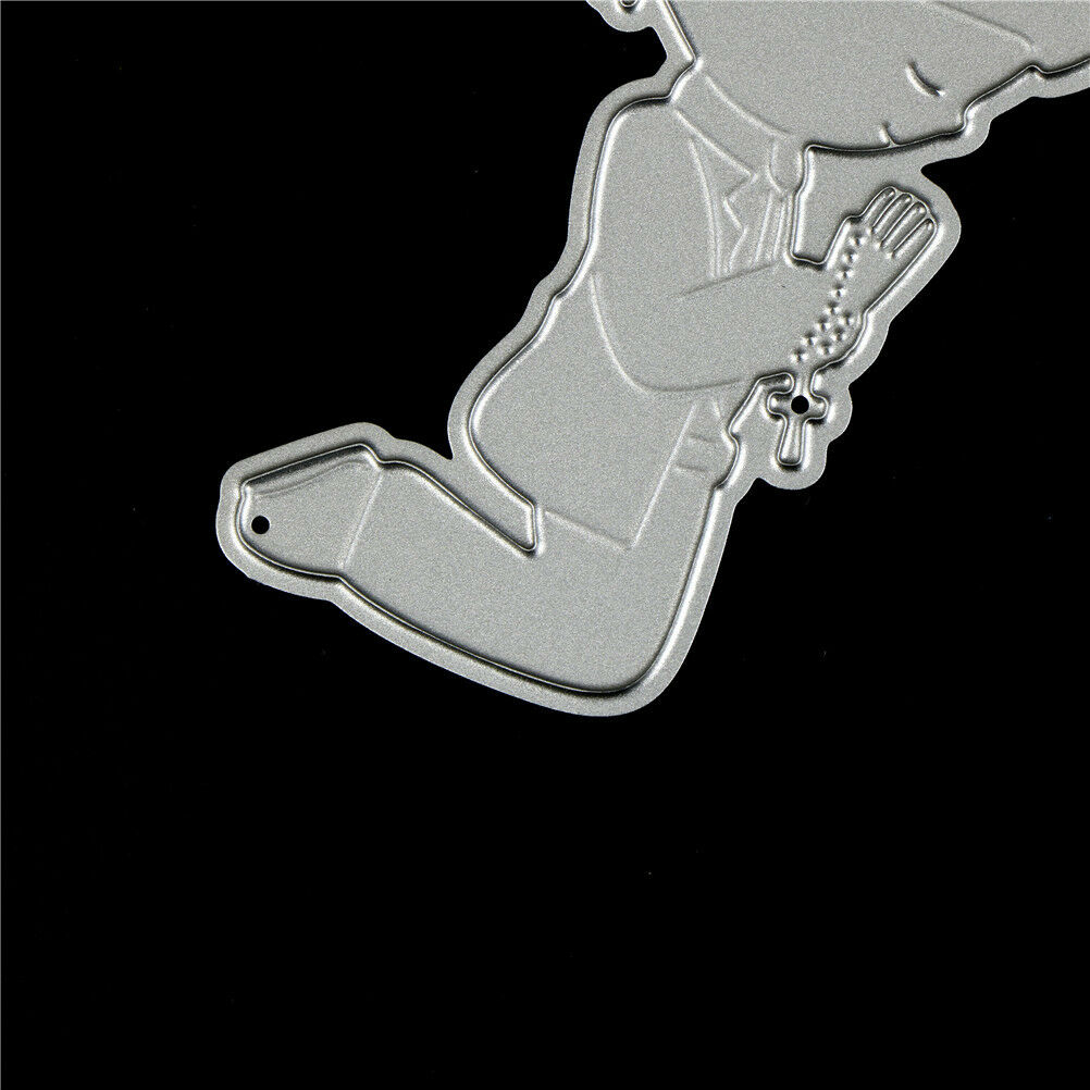 1Pc Pray Boy Design Metal Cutting Die For DIY Scrapbooking Album Paper Car.l8