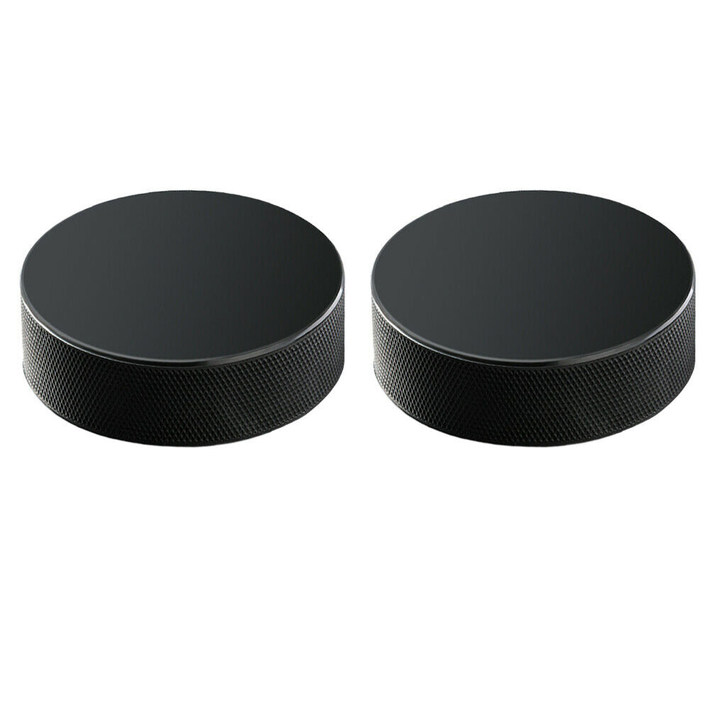 2Pcs Professional Ice Hockey Pucks Rubber Hockey Balls for Practice Athletes