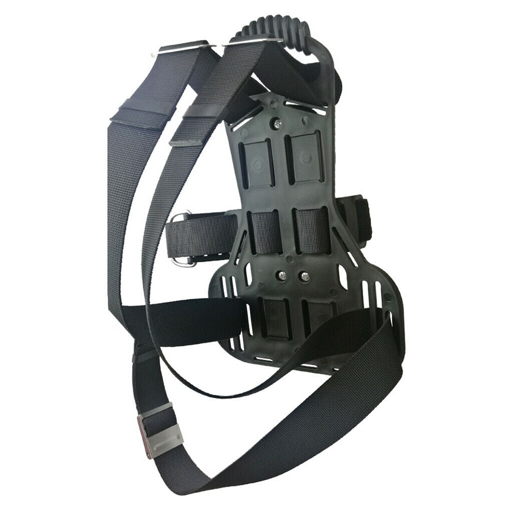 Premium Scuba Tank Backpack with Adjustable Straps for Snorkeling PP Black