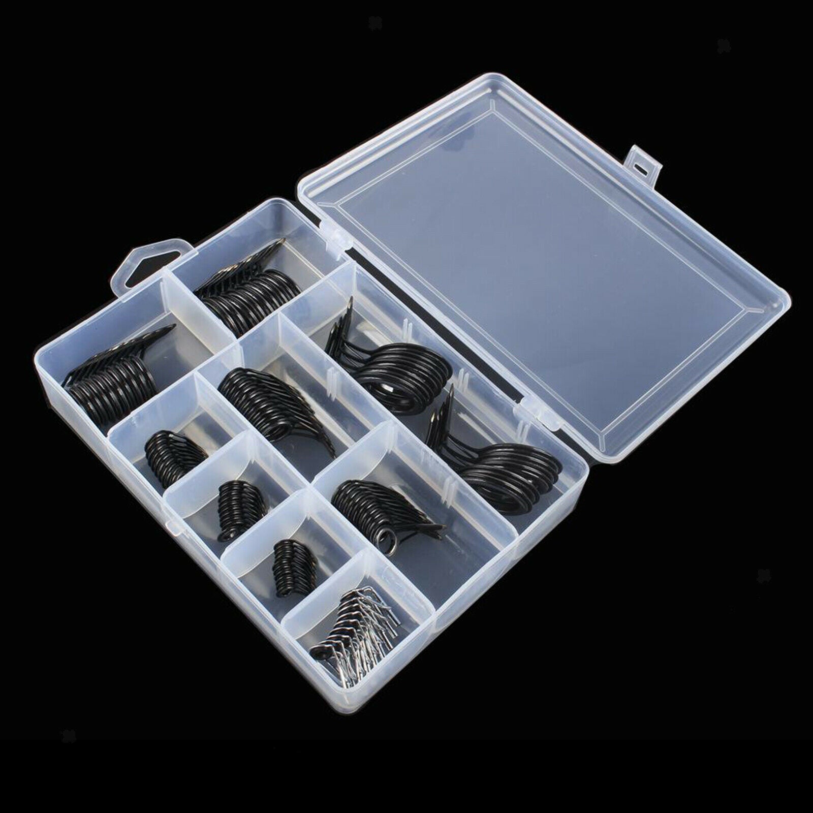 90 Pieces Ceramic Fishing Rod Eye Rings Saltwater Spinning Guides Repair
