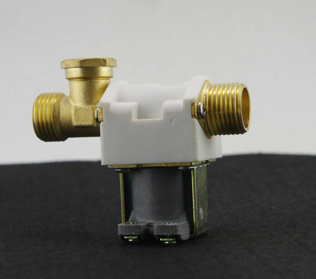 1/2"BSPP Brass Plastic Solar Solenoid Valve 12VDC N/C Non-Return Water Air Gas