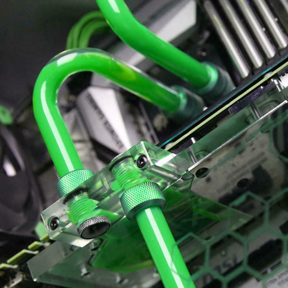 G1/4 Thread Rigid Tube 14mm Hard Tube Extender for PC Water Cooling(Black) @