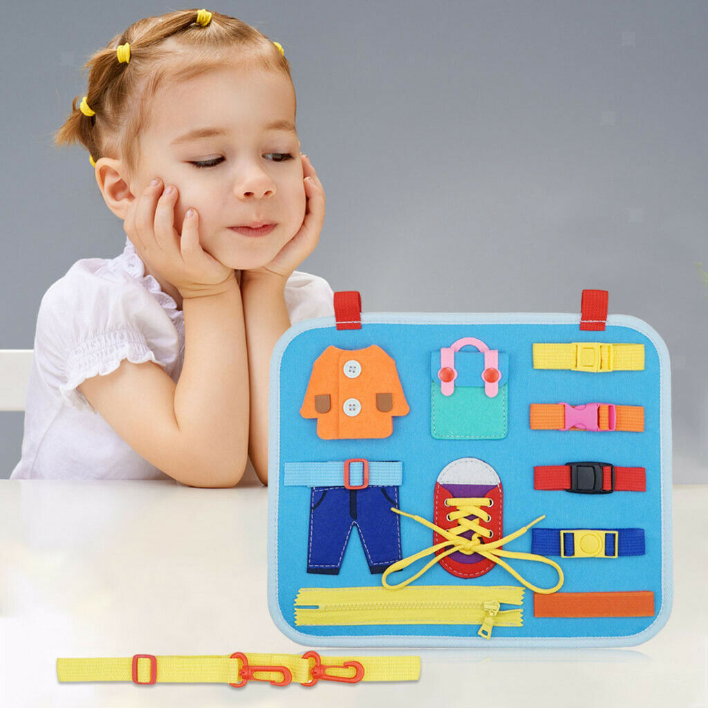 Busy Board Dress Skills Learning Special Needs Basic Skill Sensory Toys