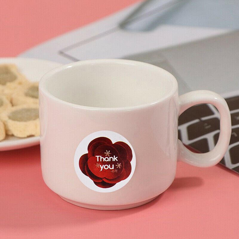500pcs/roll heart Thank you stickers seal labels scrapbooking for gifts s.l8