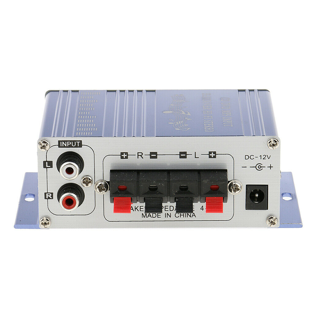 12V Hifi Stereo Audio Amplifier Speaker Phone PC MP3 Input Car Home
