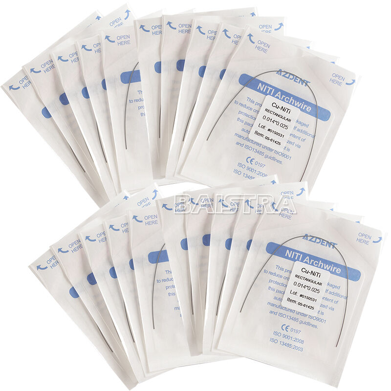 100X Dental Orthodontic Cu NiTi Copper Nickel Titanium Rectangular Arch Wires