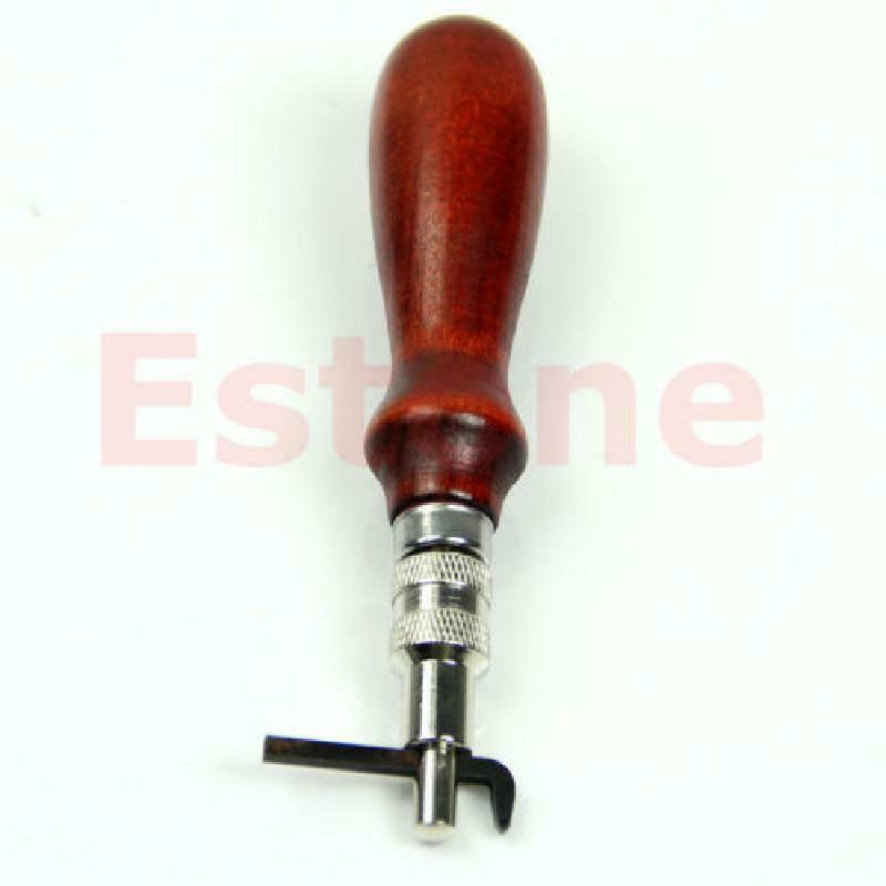 Adjustable Leather Edge Stitching Groover Leathercraft Groove Gouge Working Tool