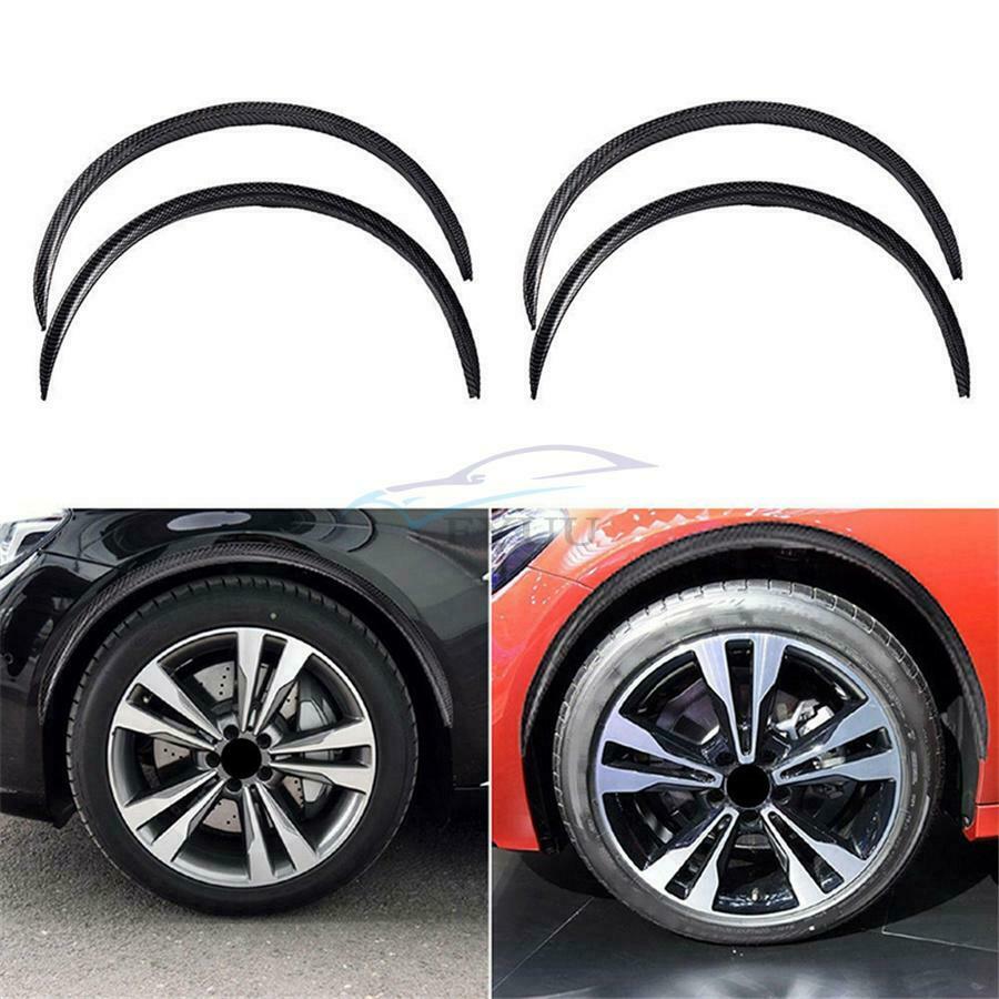 4 Pieces 28.7" Vehicle Wheel Trims Wheel Eyebrow Protection Strip For All Cars