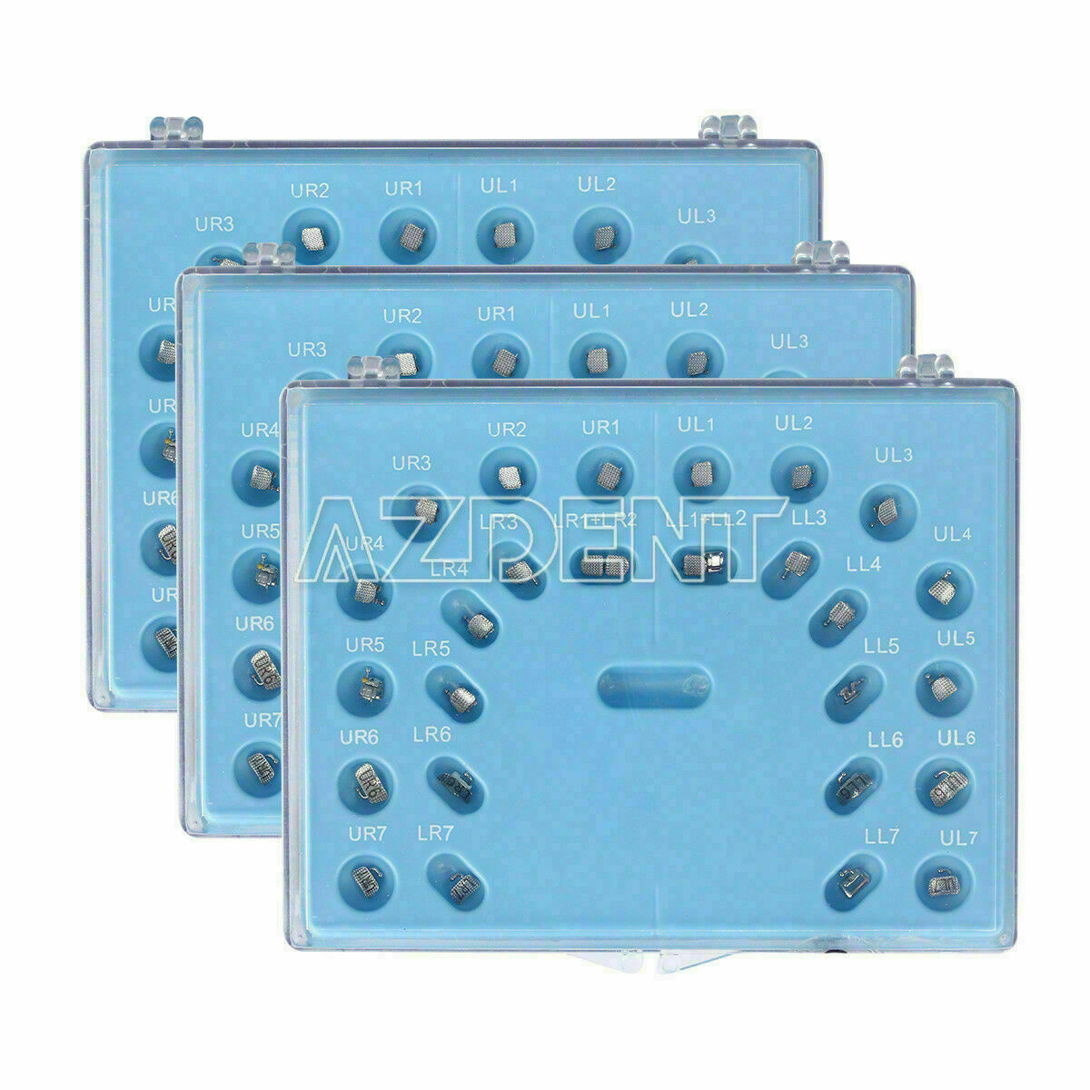 3 Boxes Dnetal Self-ligating Brackets With Buccal Tube Mini MBT.022 Hooks 3-4-5
