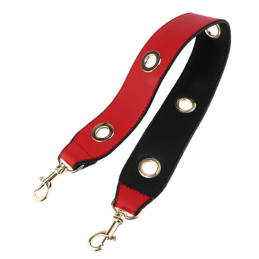 Women Leather Shoulder Bag Strap Replacement Removable Purse Strap  Red